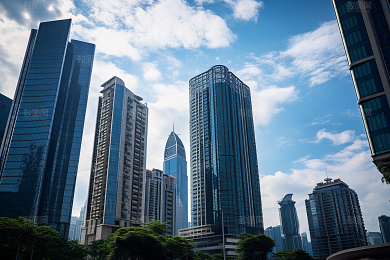 深圳城市风光新城景色摄影图
