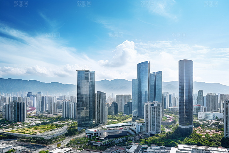 深圳城市风光风景国内游摄影图