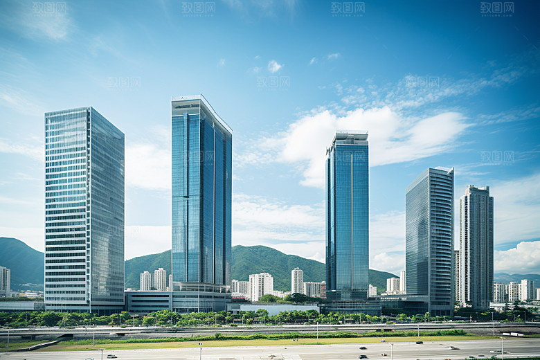深圳城市风光新城旅行摄影图