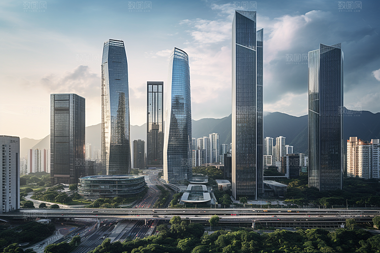 深圳城市风光都市经济特区摄影图