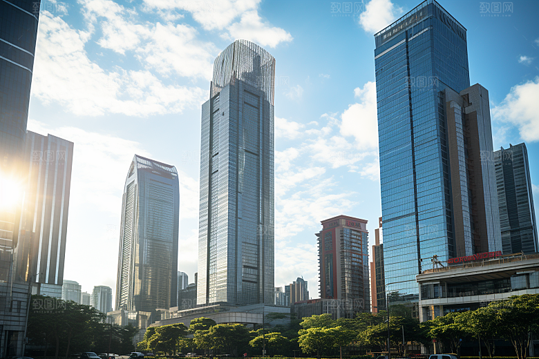 深圳城市风光旅游新城摄影图