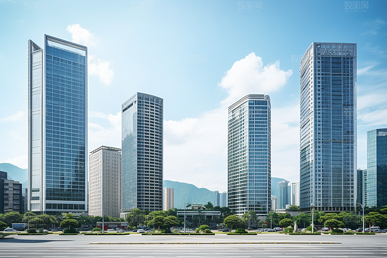 深圳城市风光地标现代化摄影图