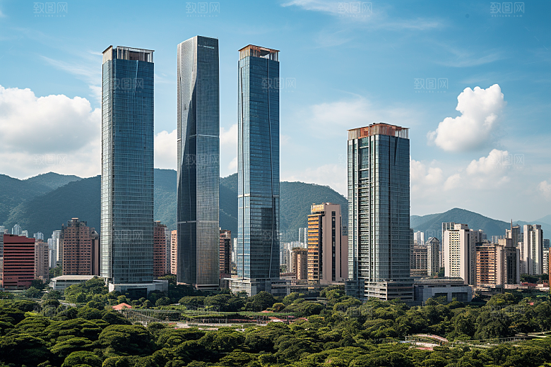 深圳城市风光地标旅行摄影图