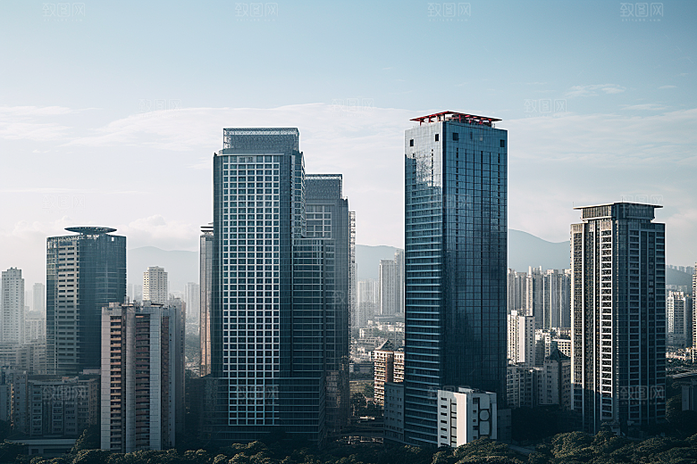 深圳城市风光景色高清摄影图