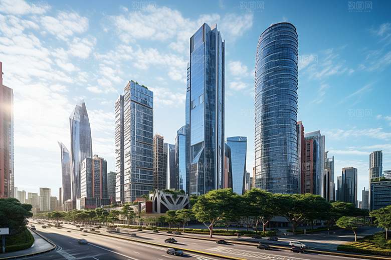 深圳城市风光景色地标摄影图