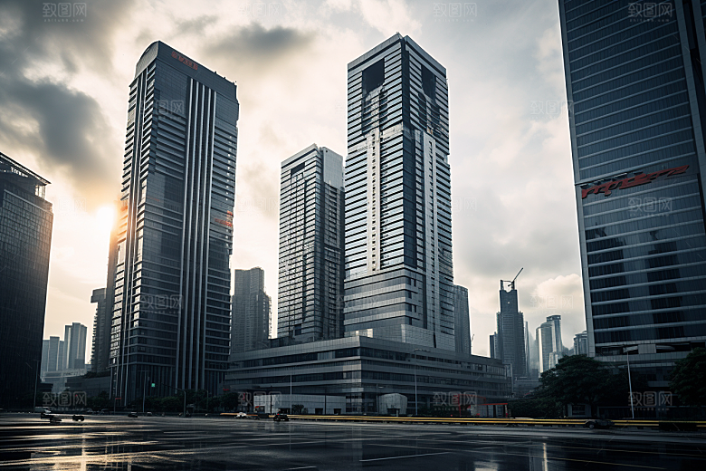 深圳城市风光旅游现代化摄影图