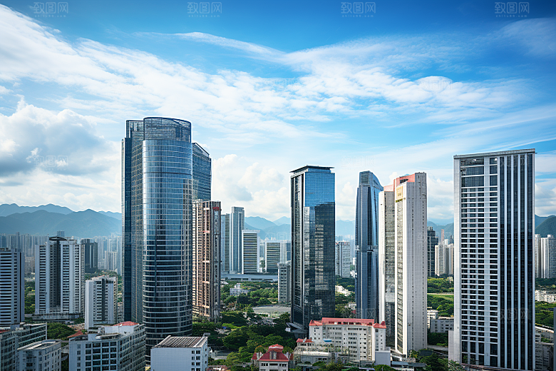 深圳城市风光旅行经济特区摄影图