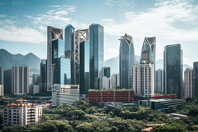 深圳城市风光经济特区国内游摄影图
