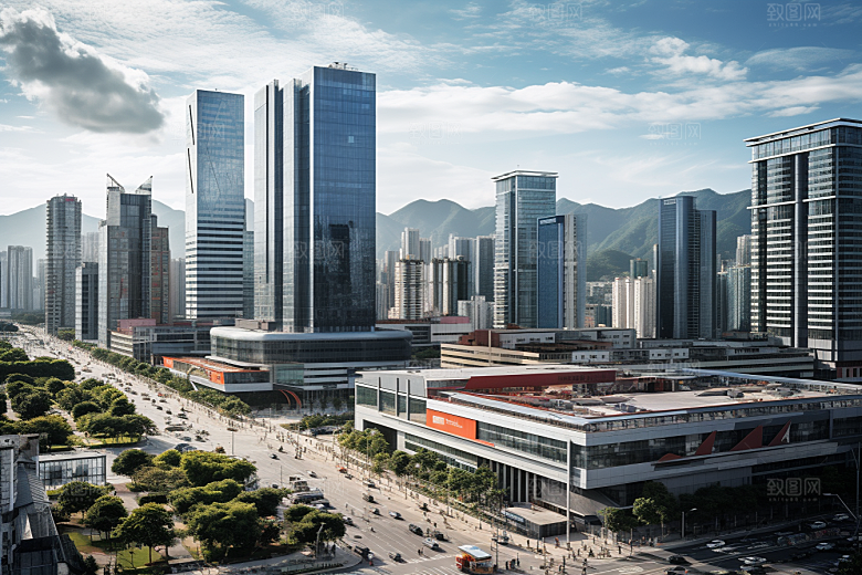 深圳城市风光旅游景色摄影图