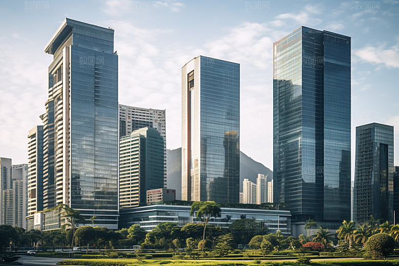 深圳城市风光经济特区景色摄影图