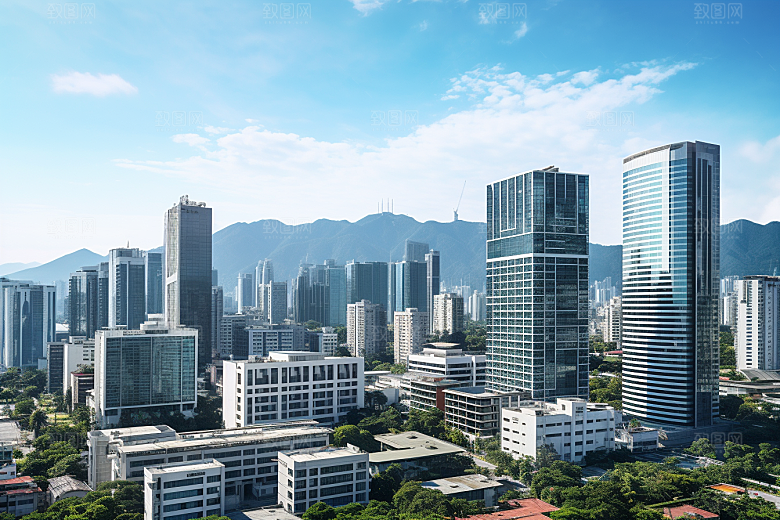 深圳城市风光高清现代化摄影图