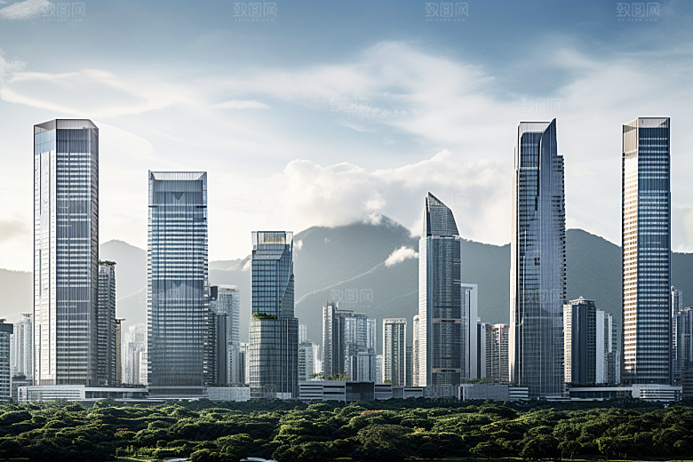 深圳城市风光旅游都市摄影图