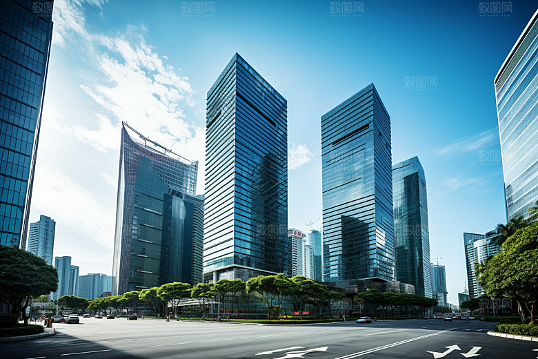 深圳城市风光景色现代化摄影图