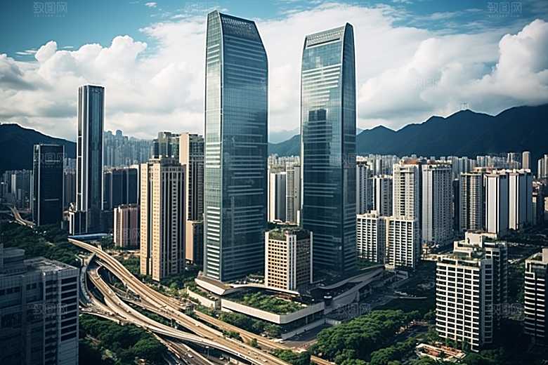 深圳城市风光国内游都市摄影图