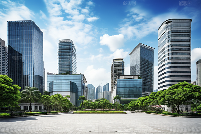 深圳城市风光旅游现代化摄影图