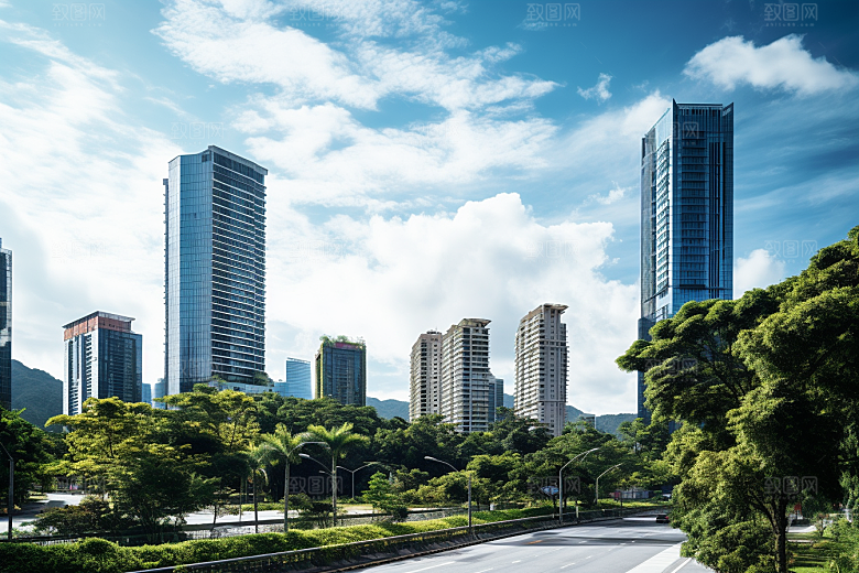 深圳城市风光经济特区都市摄影图
