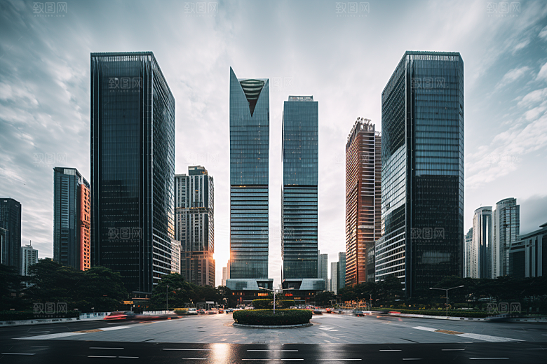 深圳城市风光风景地标摄影图
