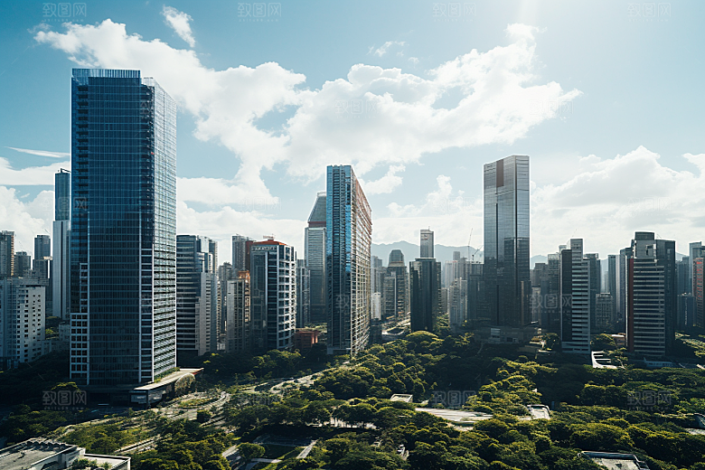 深圳城市风光国内游地标摄影图