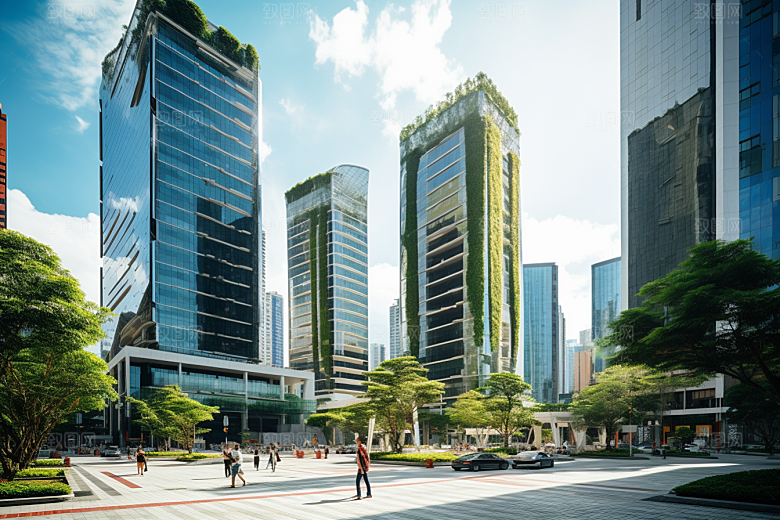 深圳城市风光都市地标摄影图