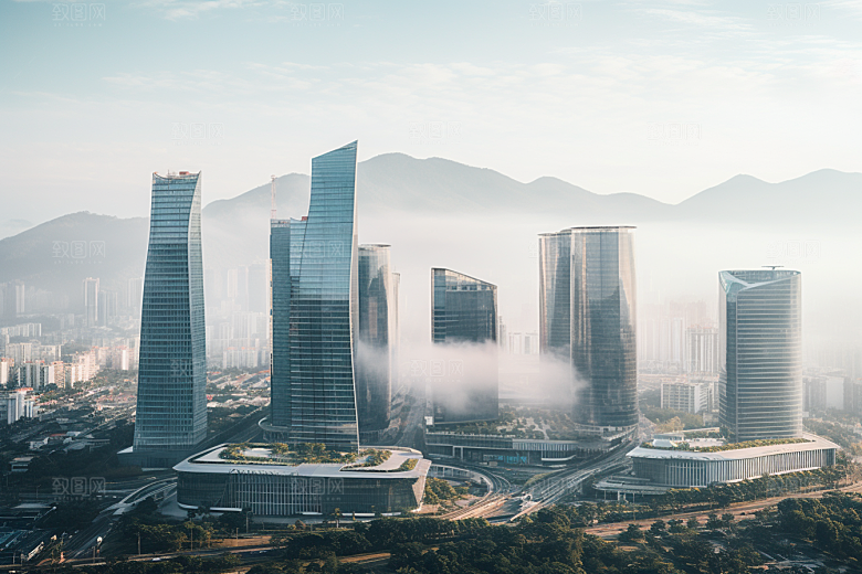 深圳城市风光高清旅行摄影图