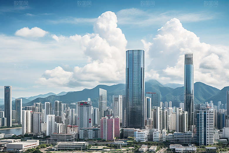 深圳城市风光地标风景摄影图