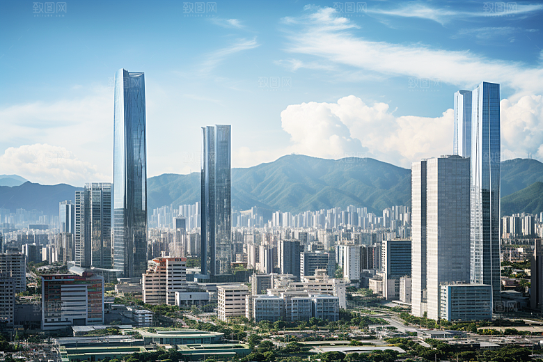 深圳城市风光景色旅行摄影图