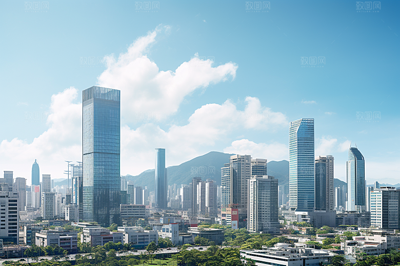 深圳城市风光都市经济特区摄影图