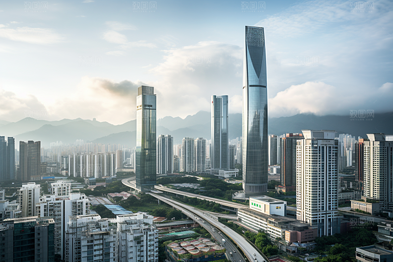 深圳城市风光地标经济特区摄影图