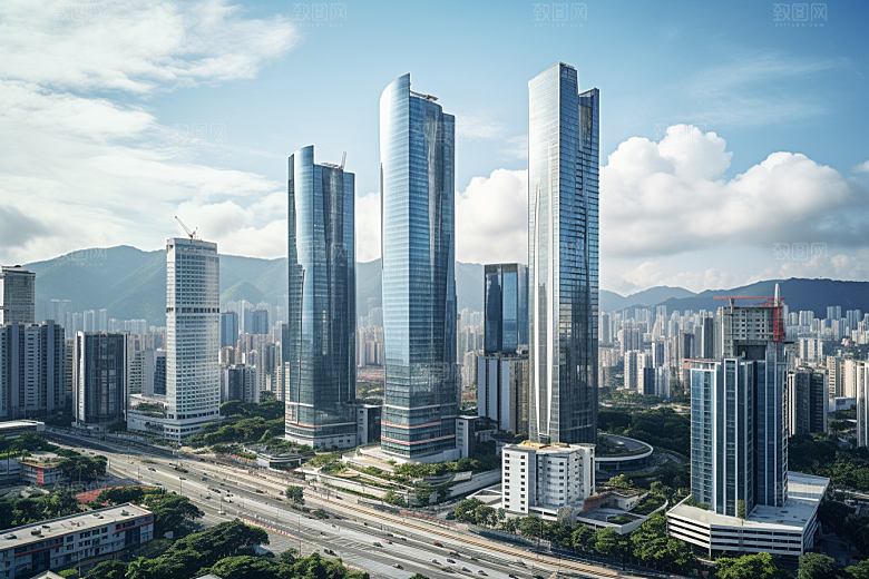 深圳城市风光风景旅游摄影图