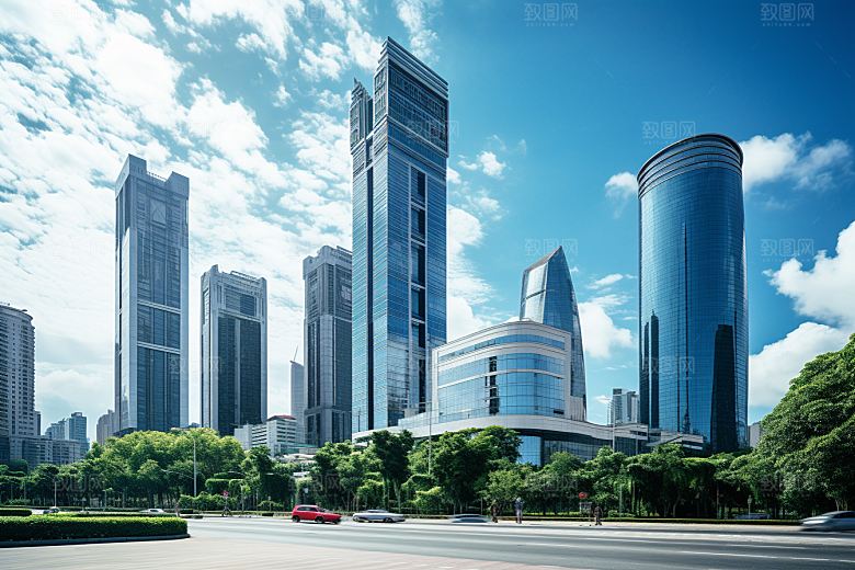 深圳城市风光旅行现代化摄影图