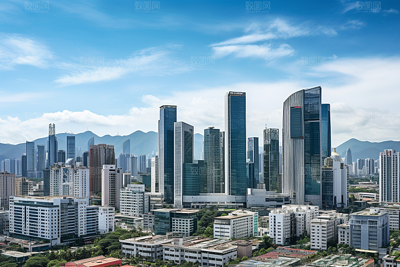 深圳城市风光旅行景色摄影图