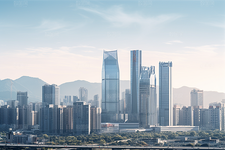深圳城市风光国内游景色摄影图