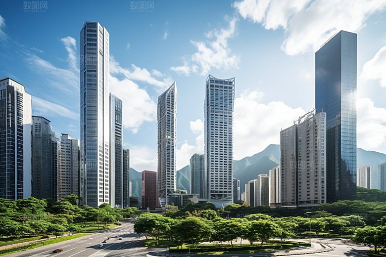 深圳城市风光经济特区国内游摄影图
