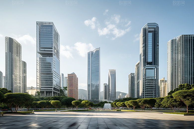 深圳城市风光经济特区景色摄影图