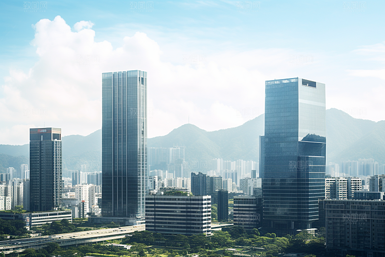 深圳城市风光高清风景摄影图