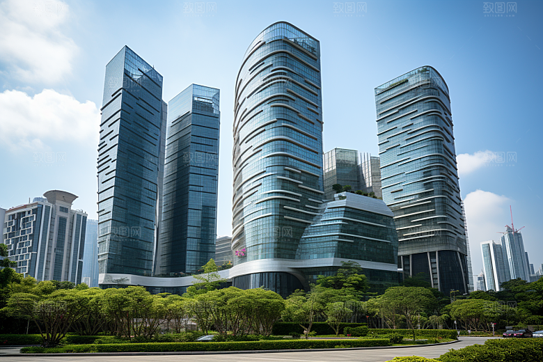 深圳城市风光现代化经济特区摄影图
