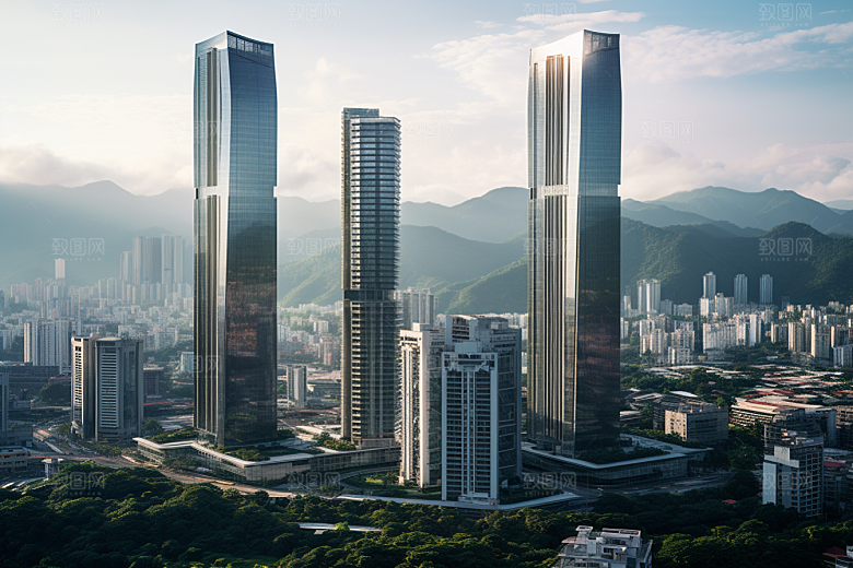 深圳城市风光风景都市摄影图