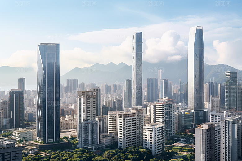 深圳城市风光国内游景色摄影图