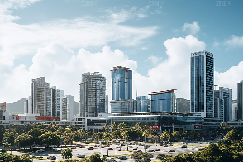 深圳城市风光旅行景色摄影图