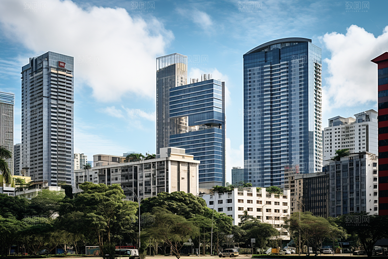 深圳城市风光新城旅游摄影图