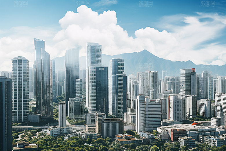深圳城市风光地标风景摄影图