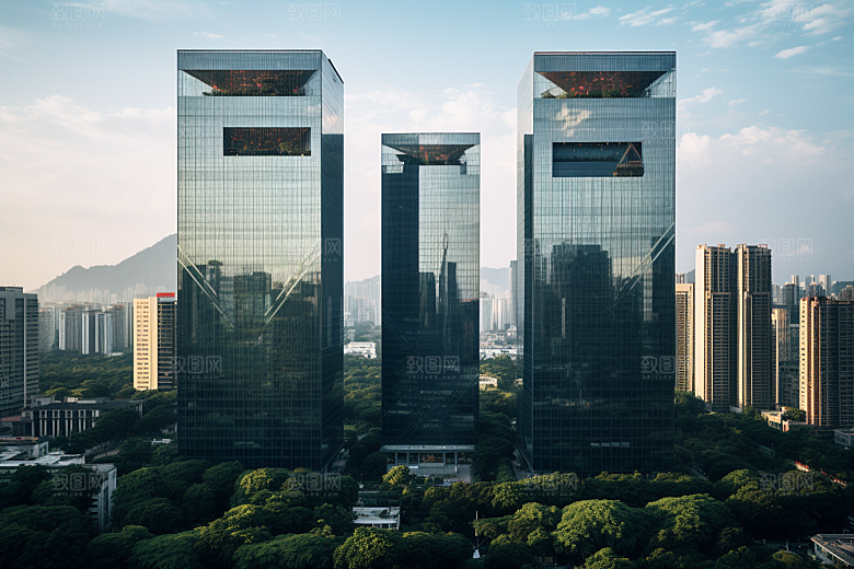 深圳城市风光经济特区风景摄影图