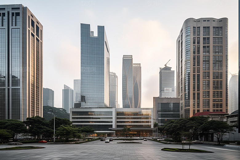 深圳城市风光高清地标摄影图