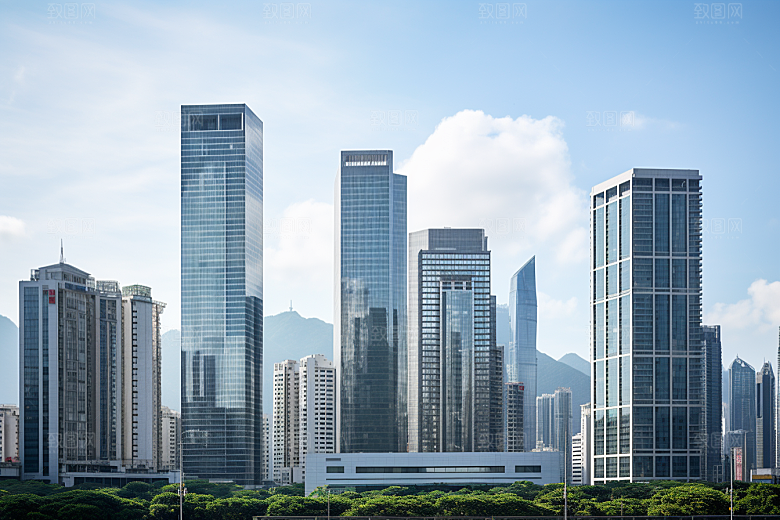 深圳城市风光高清新城摄影图