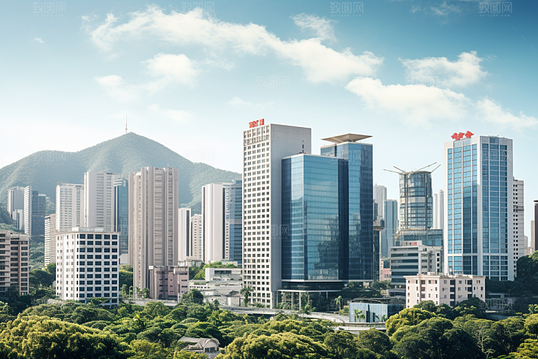 深圳城市风光国内游景色摄影图