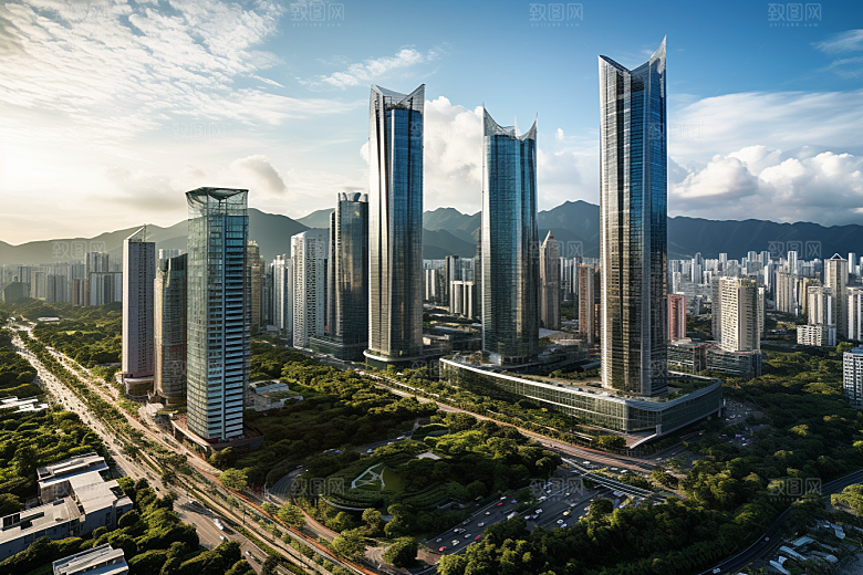 深圳城市风光景色国内游摄影图