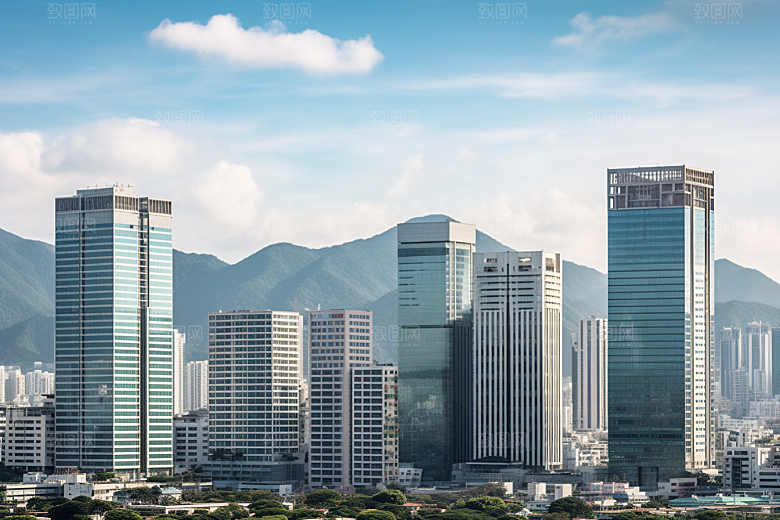 深圳城市风光地标景色摄影图