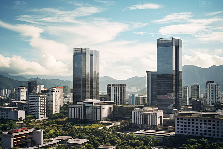 深圳城市风光风景都市摄影图