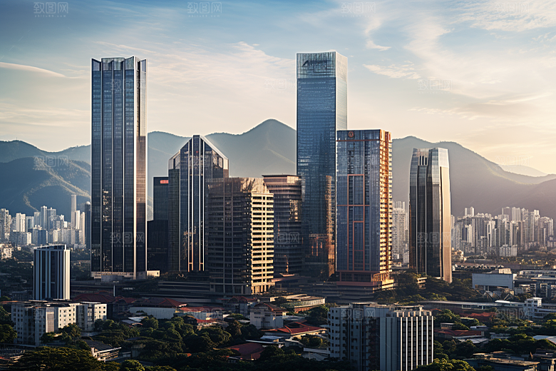 深圳城市风光都市风景摄影图