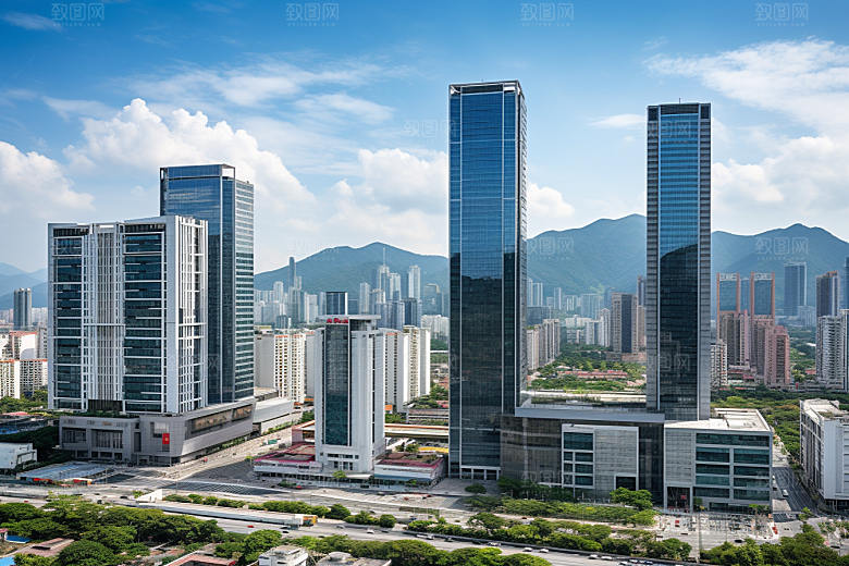 深圳城市风光都市旅行摄影图